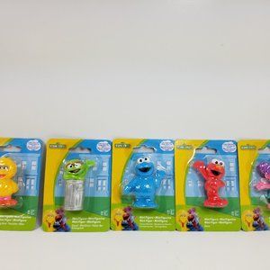 Sesame Street Action Figure set cake decorations approxima 2" + or -